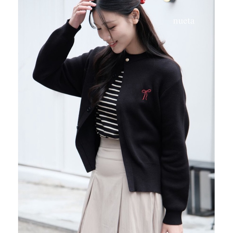 RIBBON CARDIGAN BY NUETA
