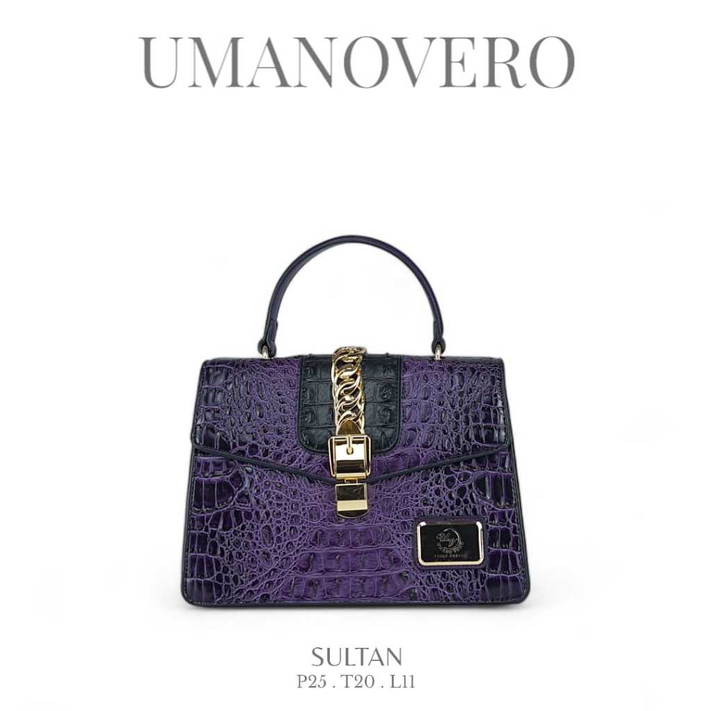 (TFS) TAS FASHION STORE UMANO VERO SULTAN CROCO / EBYA 3332