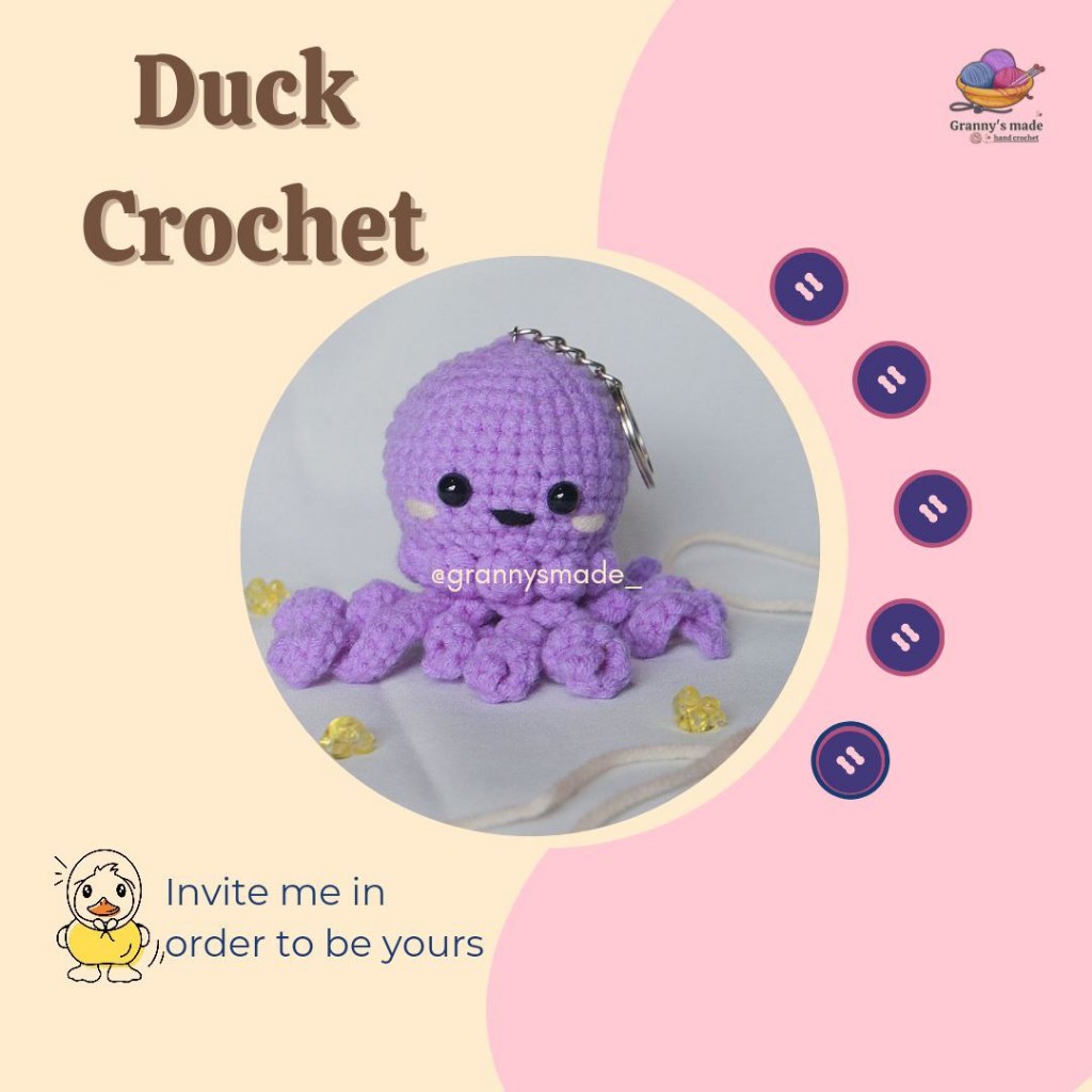 BONEKA RAJUT GURITA / OCTOPUS