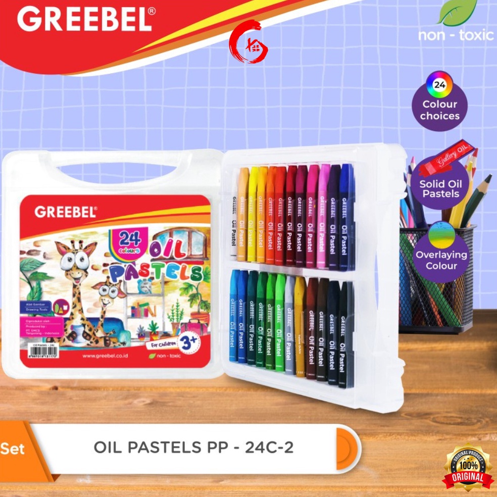 

GREEBEL Oil Pastel Krayon Set 24 m A4X5