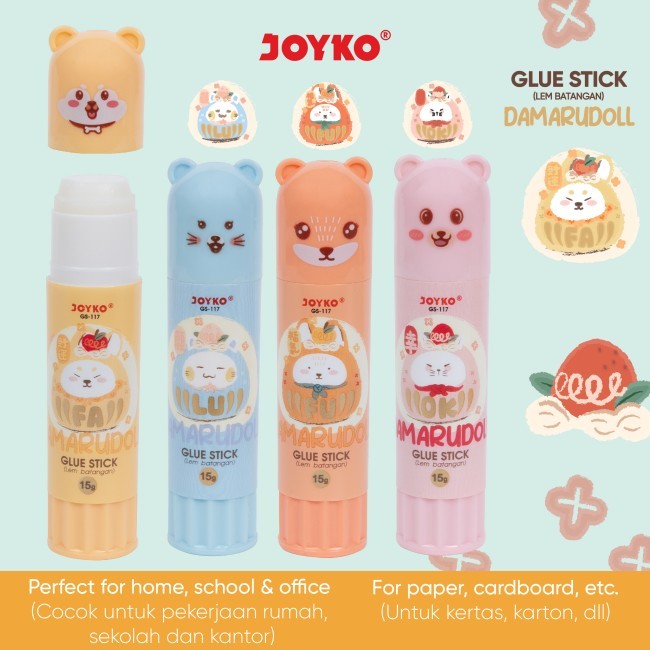 

❤️H2O❤️ Glue Stick Lem Batang Joyko GS-117 Damarudoll 15gr