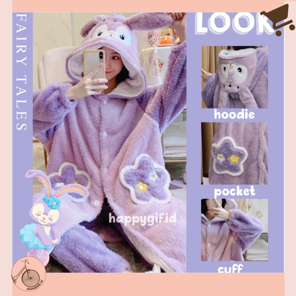 Kostum Piyama Onesie Disney Stella Lou Daster Dewasa