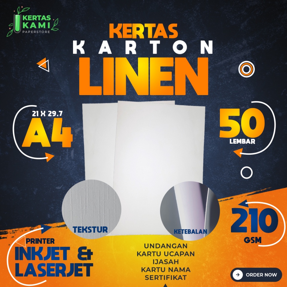 

Kertas Linen 21 gsm A4 isi 5 lembar Kertas Tebal Tekstur Kotak Putih A4 21 gram Kertas Undangan Karton Ijasah Sertifikat Kartu Ucapan ukuran A4 d X4W2