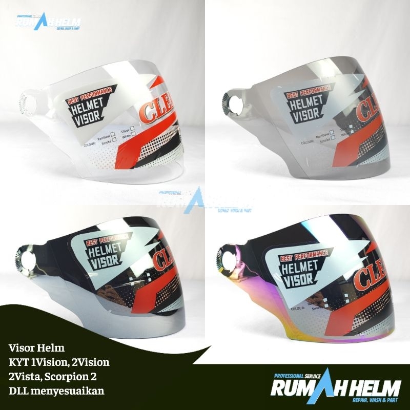 Kaca Helm Visor KYT 2Vision, 2Vista, 1Vision, Scorpion 2