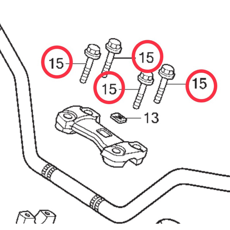 BAUT RAISER CB150R OLD BAUT KLEM STIR CB150R OLD STAINLESS ANTI KRAT