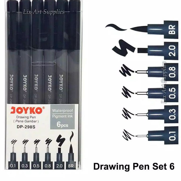 

Drawing Pen 6pc JOYKO DP298S d O3L2