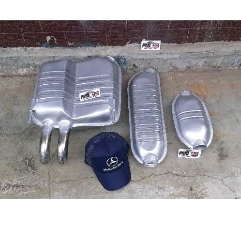 knalpot tabung lengkap Mercedes Benz W202 C200 model standar original