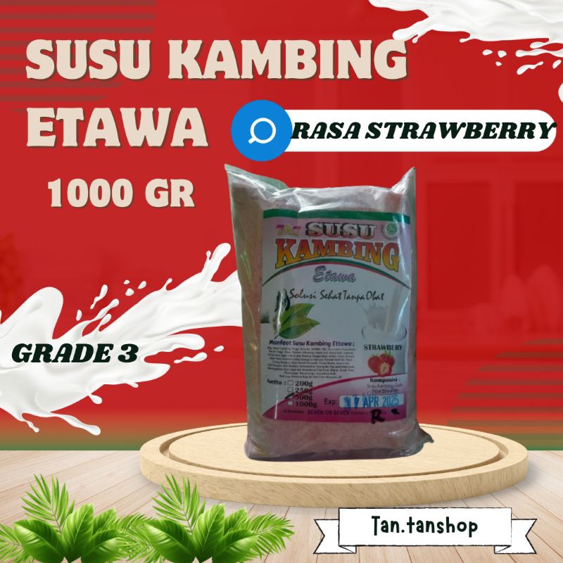 

SUSU KAMBING ETAWA RASA STRAWBERRY 1000 GR