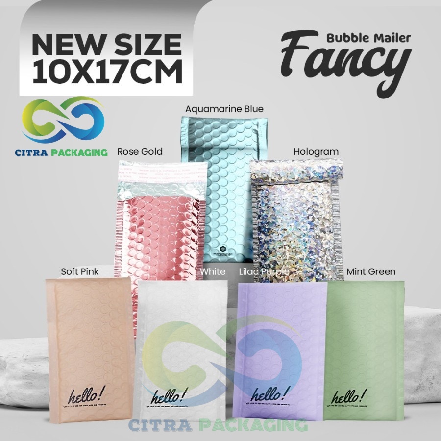 

BUBBLE MAILER 10 X 17 CM SEMUA JENIS AMPLOP BUBBLE PACKING PREMIUM