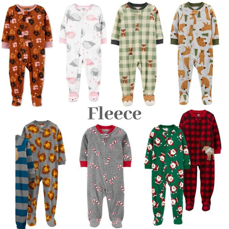 KODE V13N Sleepsuit Carters  Child of Mine  Fleece  Toddler  Tutup Kaki  12M 18M 24M 2 3 4 5 tahun