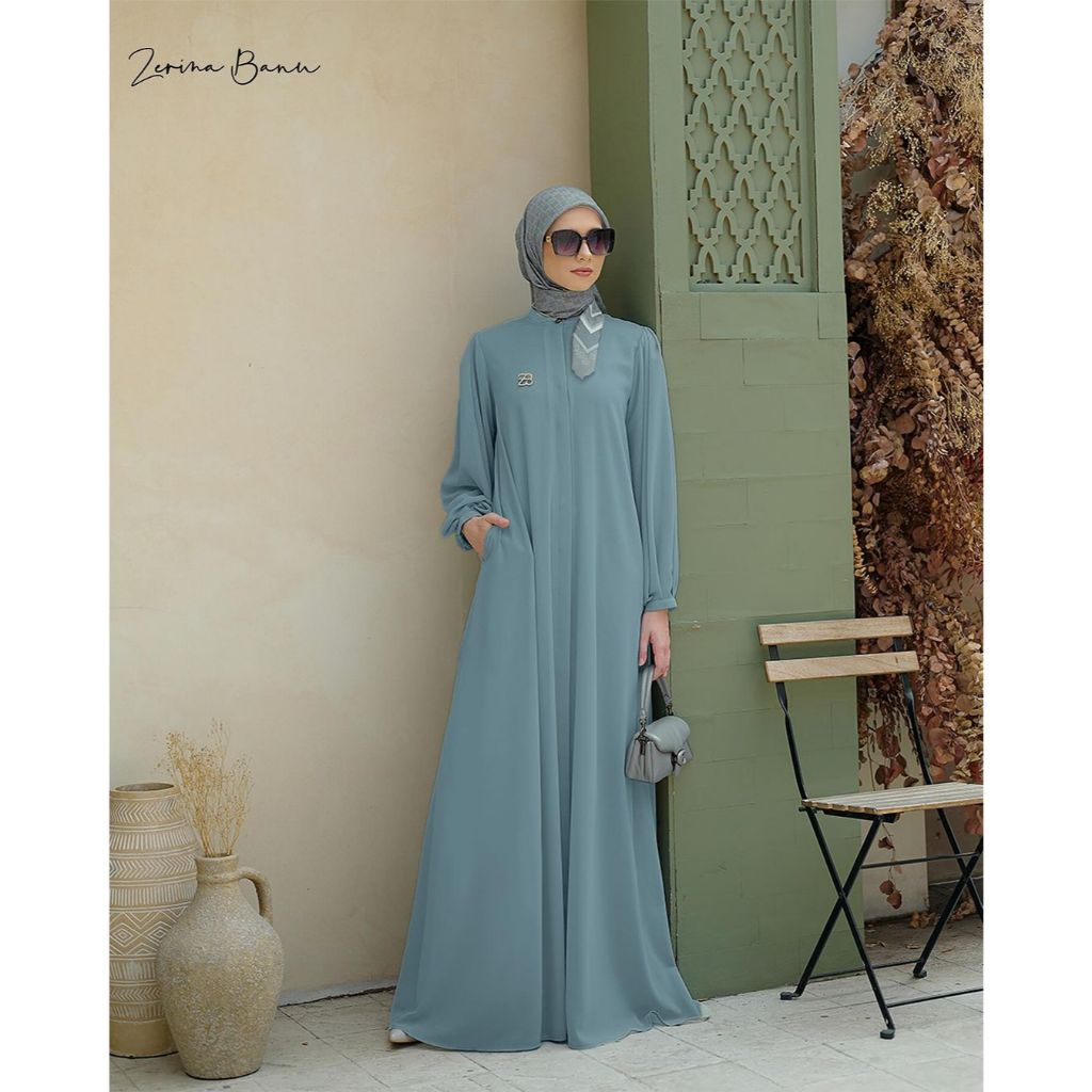 ANYA DRESS LIGHT DENIM XXL HEAVEN LIGHTS ZB FREEBOOK READY STOCK