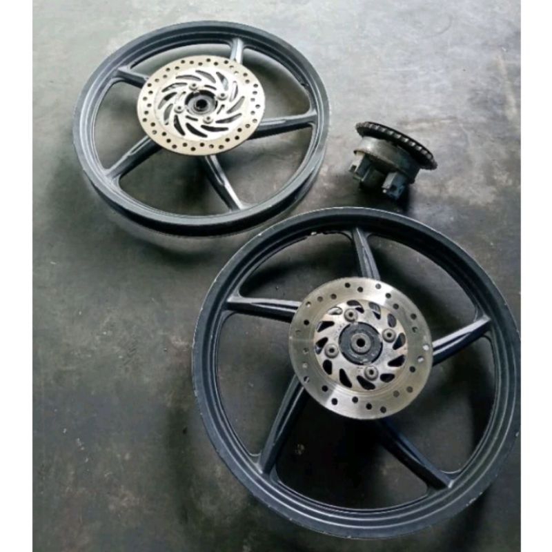 pelek depan belakang supra x 125 new pelek depan honda blade new SECOND copotan asli original pelek 