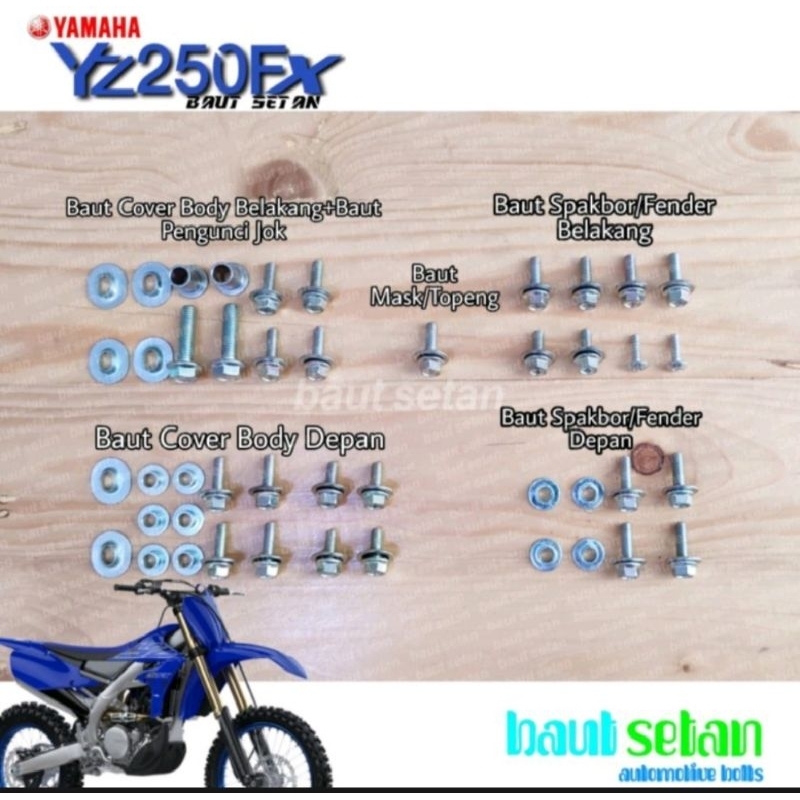 Baut full body yamaha YZ 250 FX