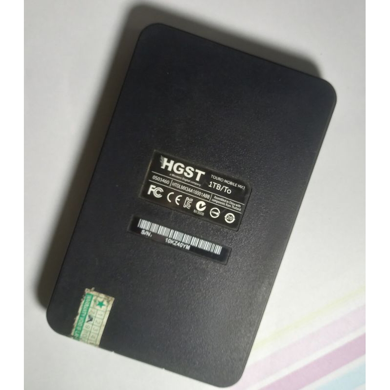 hdd/Harddisk external 1tb 500gb merek  TOURO ori preloved/second