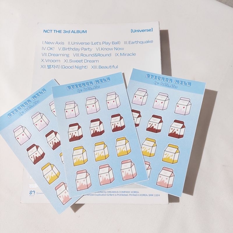 

STICKER PACK MILK / STIKER KOTAK SUSU LUCU by : Buble_blue