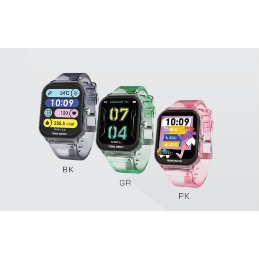 Smartwatch Jam Tangan Digitec Jelly Touch Screen Asli dengan Bluetooth