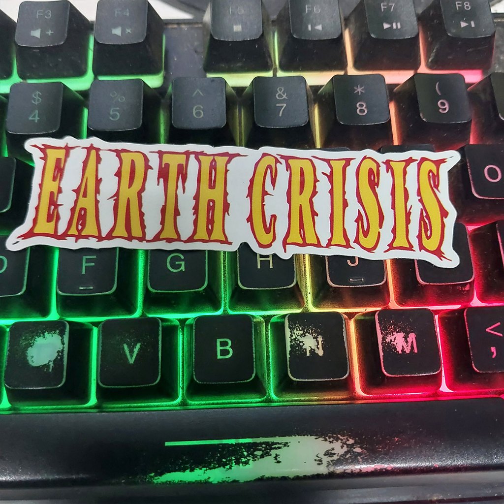 

STIKER BAND HARDCORE - EARTH CRISIS - STIKER VINYL ANTI AIR