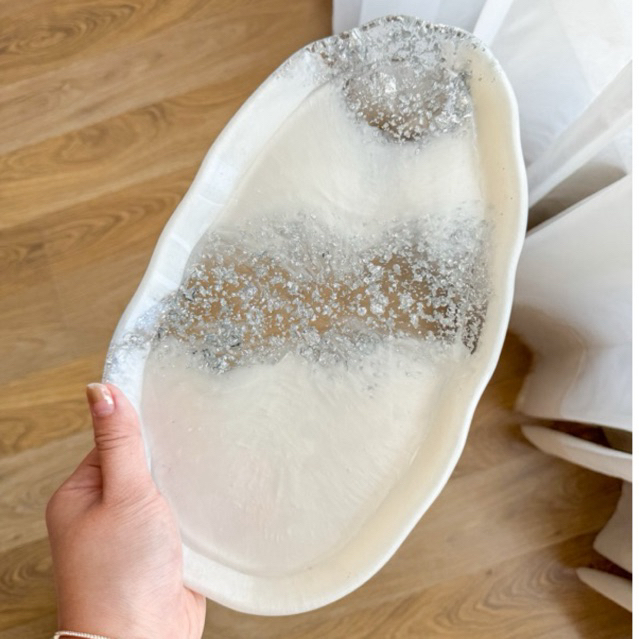 [CUSTOM] TRAY GELAS RESIN TRAY GELAS RESIN TATAKAN GELAS Resin Tray Tray makanan baki