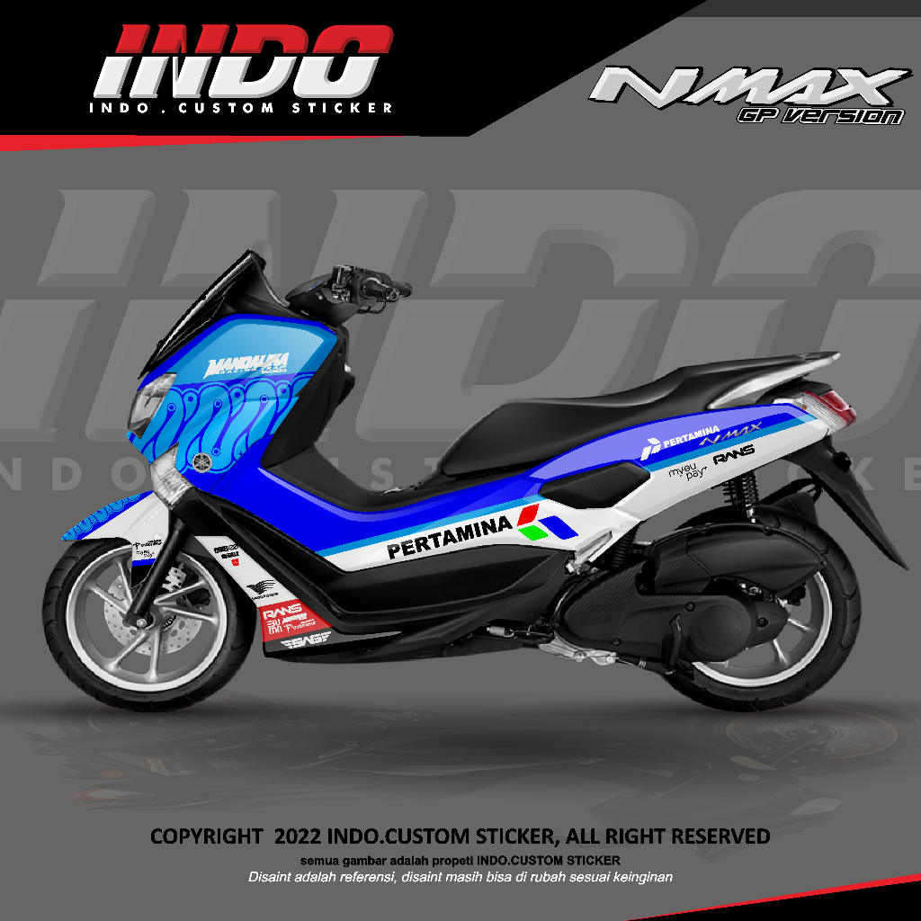 DECAL STIKER NMAX SIMPLE ELEGANT FULL BODY DECAL STIKER NMAX NEW/OLD - N MAX mandalika