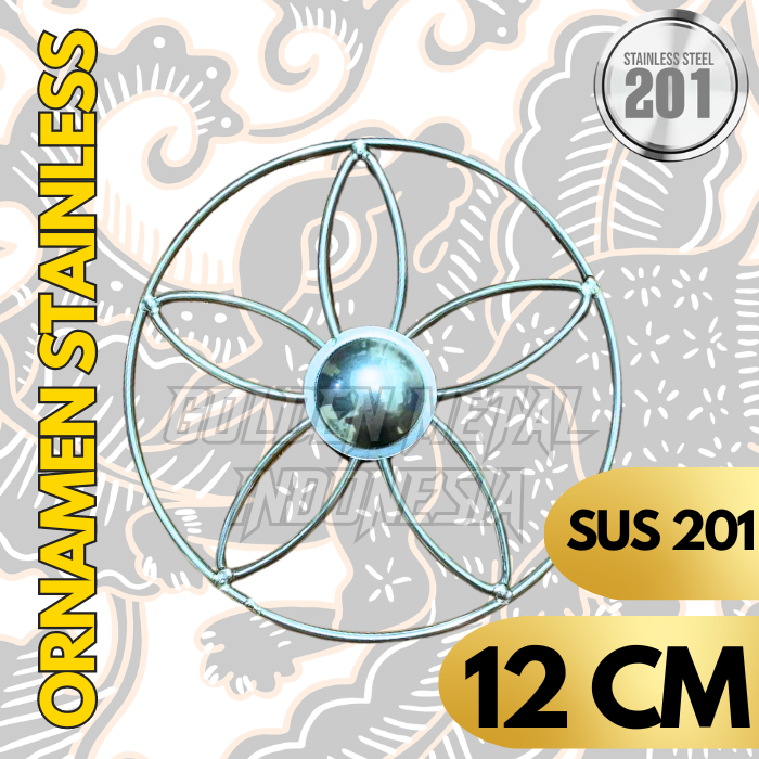 Aksesoris Pagar Stainless Ornamen GELANG BUNGA KECIL
