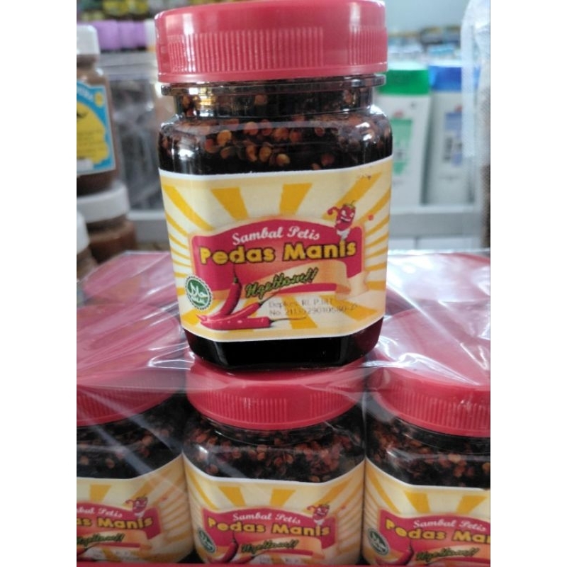 

PETIS PEDAS MANIS 265 GRAM SAMBAL PETIS MERCON ASLI MADURA