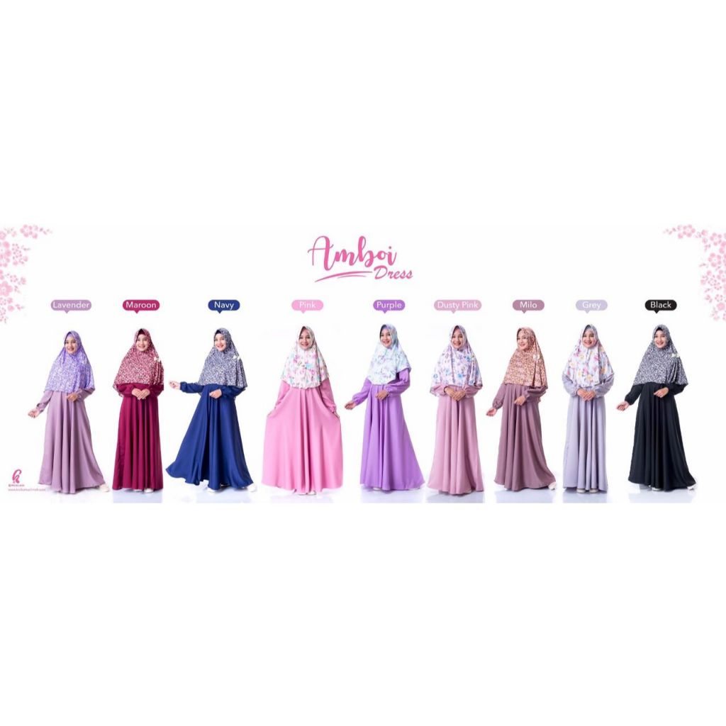 dress gamis gaun amboi by Kiciks