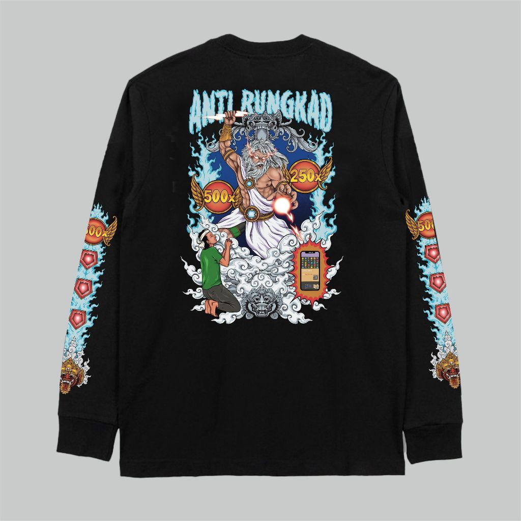 ANTI RUNGKAD  | TANGAN PANJANG | BALIARTWEAR | BAJU KATA KATA BALI | OLEH OLEH BALI | Baju Kaos Prem