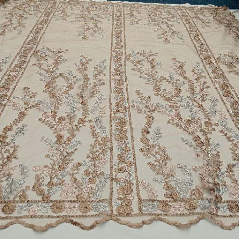 Kain Tille kotak Valentine motif terbaru