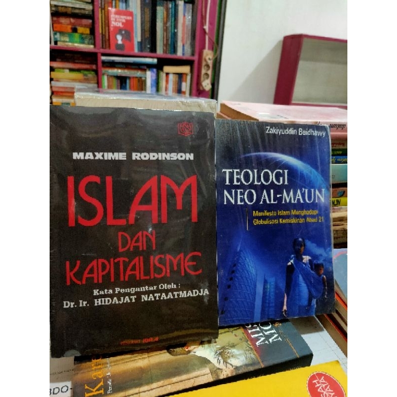 Paket 2 buku Islam dan kapitalisme oleh Maxime Rodinson  dan Teologi Neo al Maun NUPY