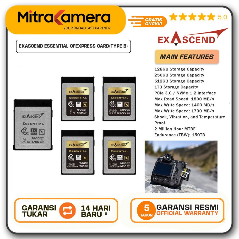 EXASCEND Essential CFexpress Card(Type B)