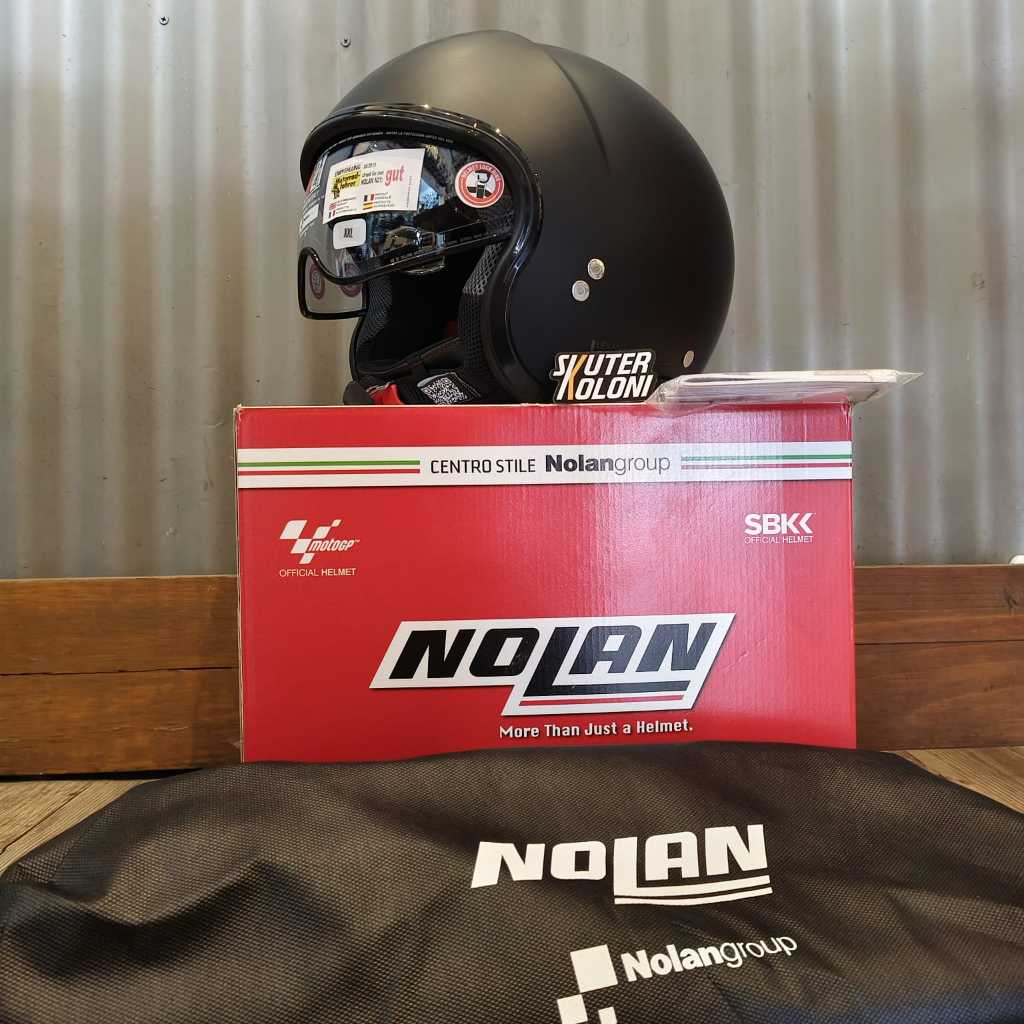 NOLAN N21 Classic 10 Half Face Helmet Helm Flat Black