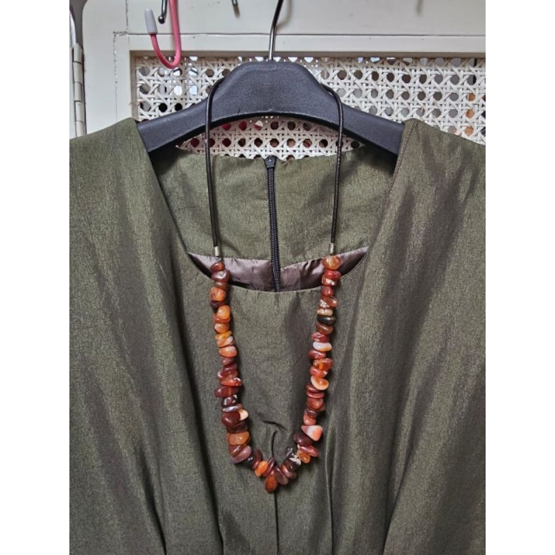 kalung batu aksesoris etnik handmade