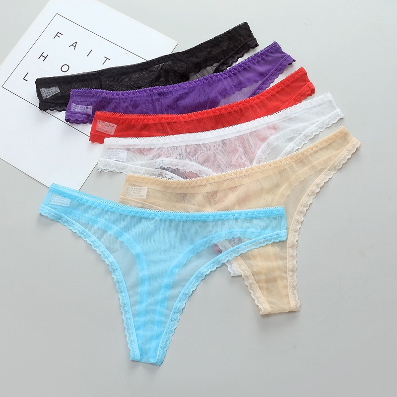 574 Celana Dalam Wanita Sexy Transpan Mesh CD Kolor Lingerie Kotak TembusPandang Sexy Hot