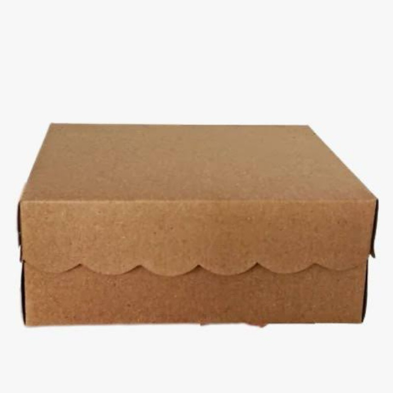 

Kotak Kue / Snack box Kotak Tempat Kue Kraft Coklat UK 15x11x7cm (50PCS)