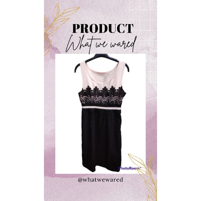 Dress lengan kutung Brukat