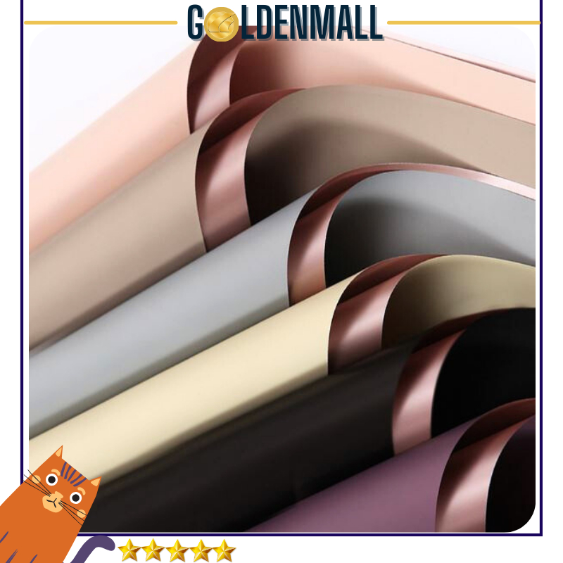 

20 LEMBAR Bicolor Rosegold Cellophane Kertas Buket Bunga Wrapping Paper KB19