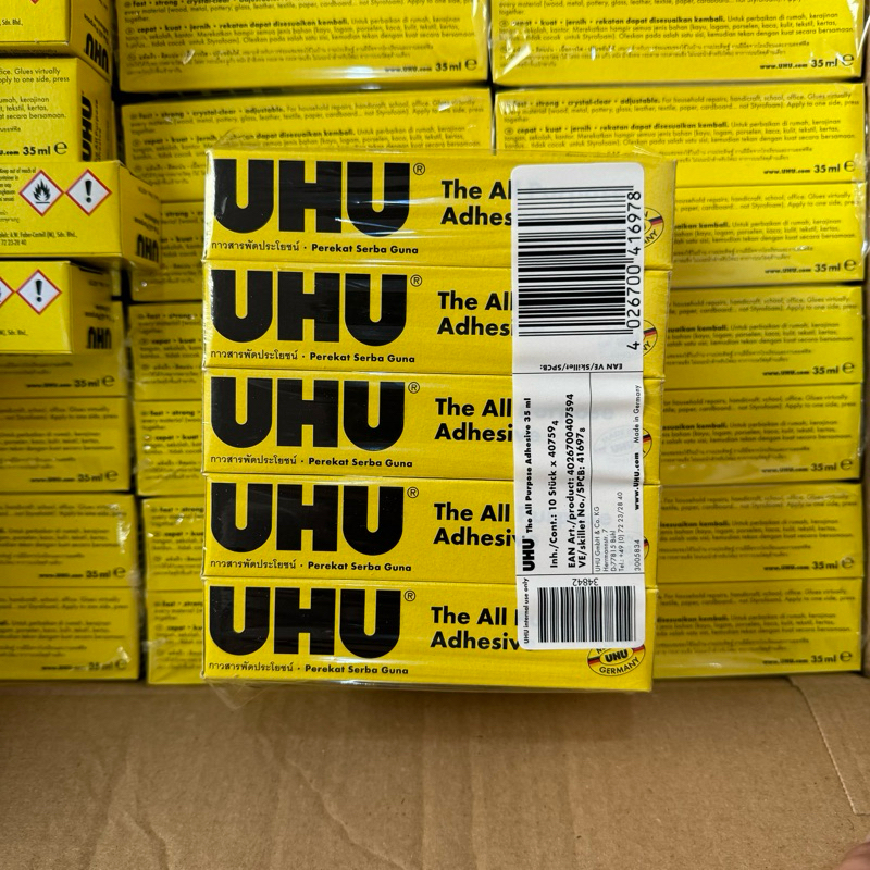 

HenJO [Harga 1 Pack (10pcs)] Lem UHU Cair 35ml Universal