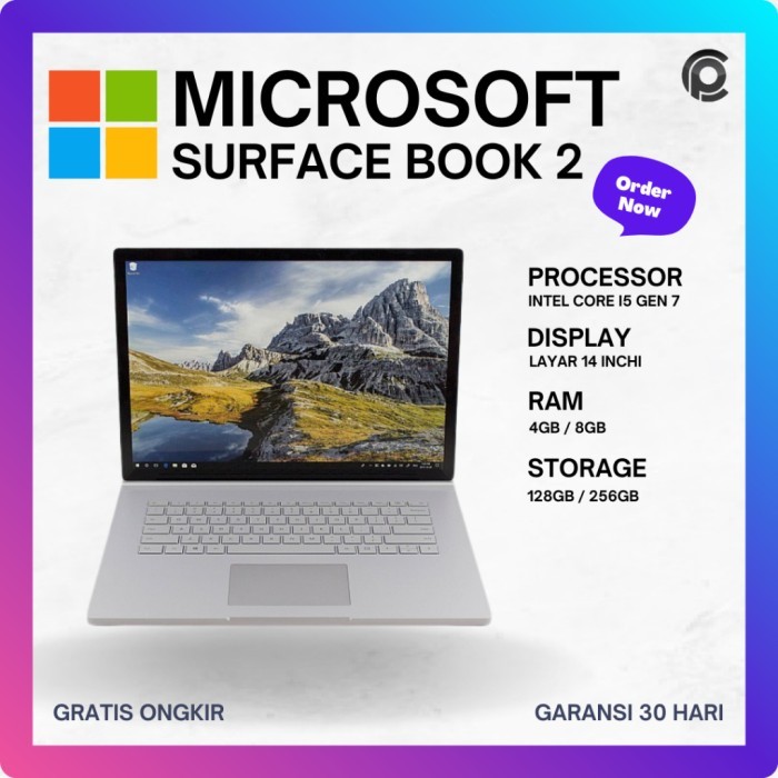 Microsoft surface book 1 2 I5 Gen 7 Second Terawat