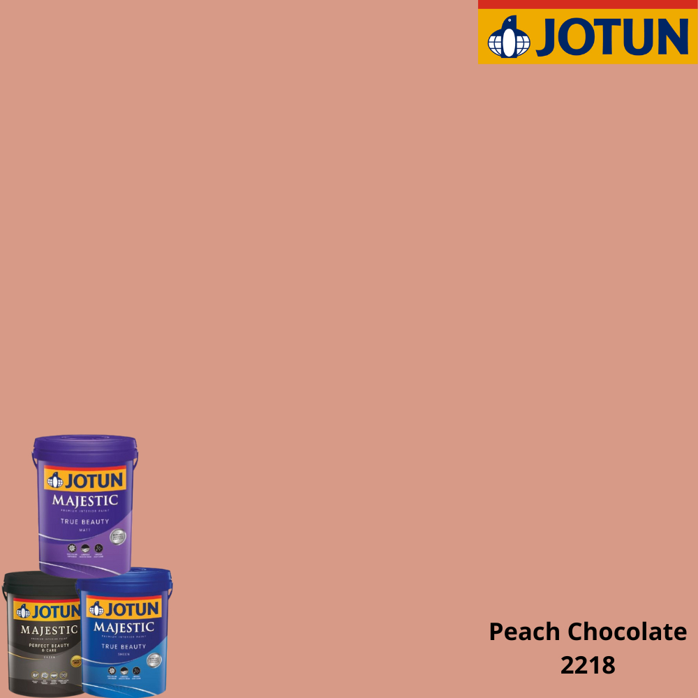 CAT TEMBOK INTERIOR JOTUN SERIES - PEACH CHOCOLATE 2218 (GALON)