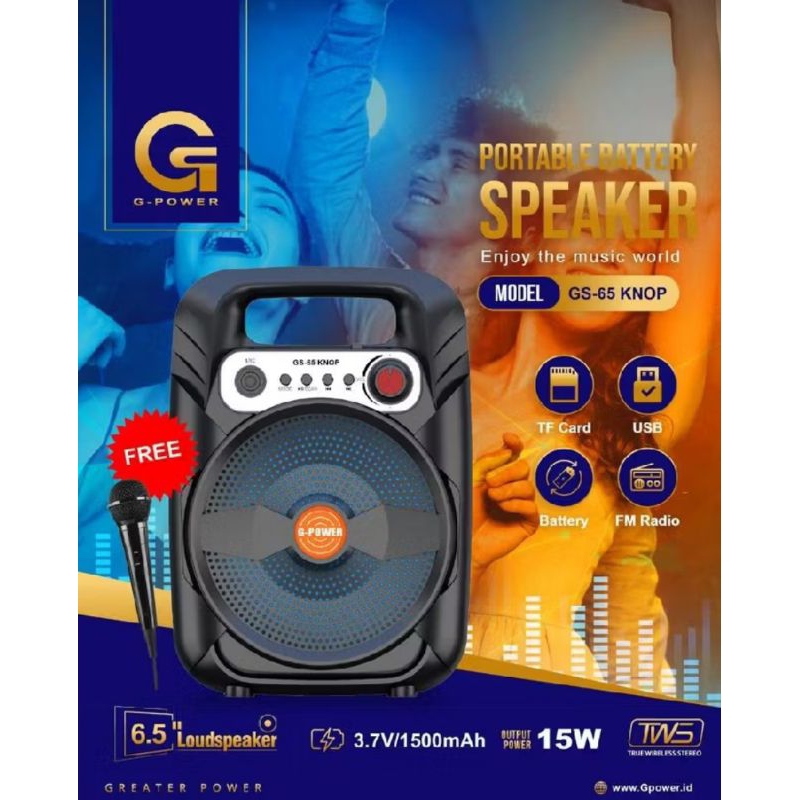SPEAKER G-POWER G-65 KNOP