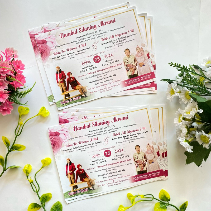 

Kertas Punjungan Pernikahan Tasyakuran Untuk Nasi Kotak