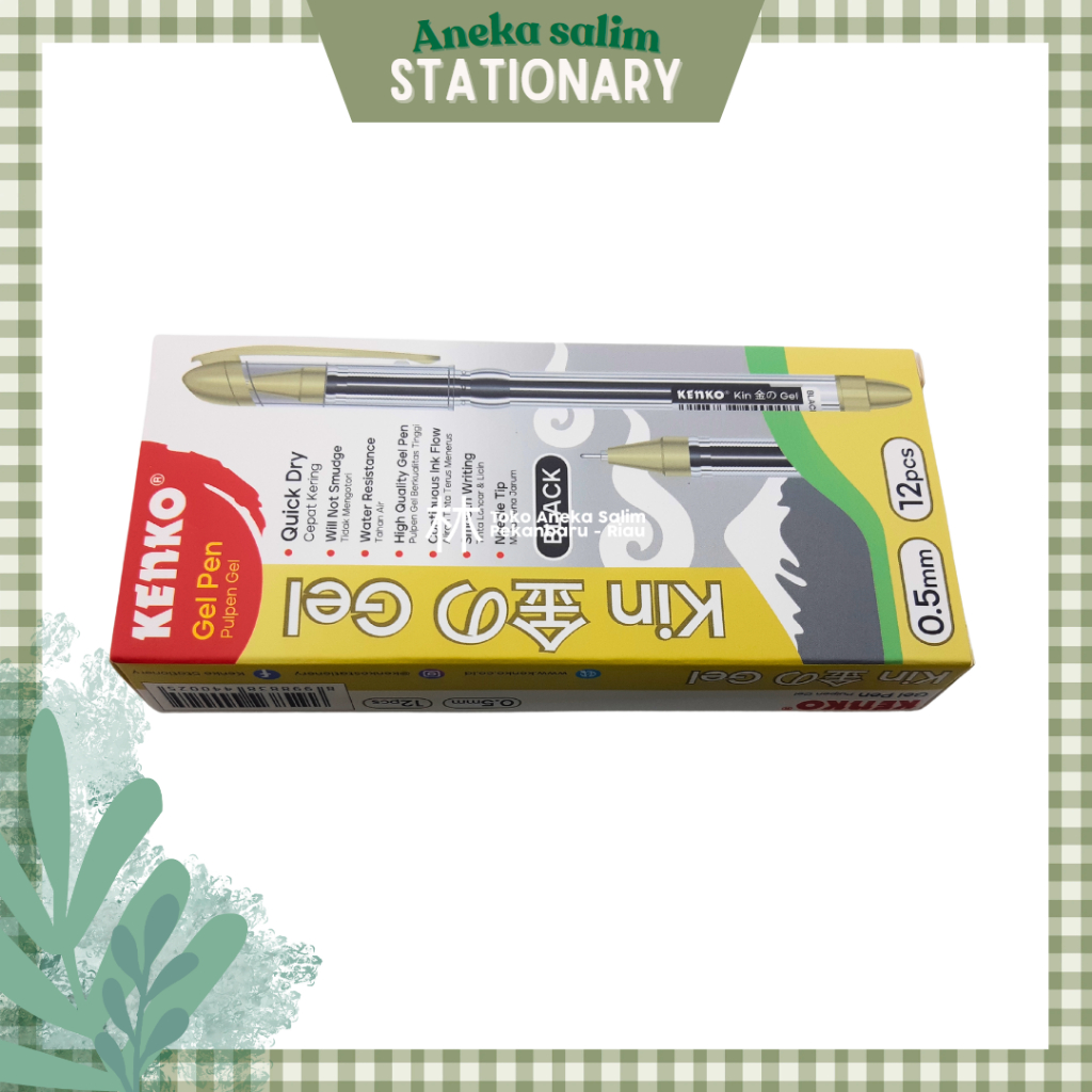 

Anekasalim - Pena Kenko Kin Gel (1 BOX 12 Pcs)