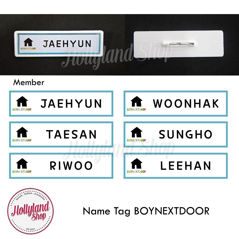 

Name Tag Papan Nama Dada BOYNEXTDOOR (2pcs)