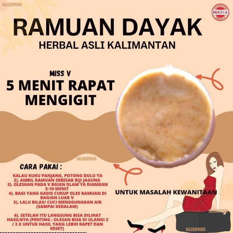 Ramuan Bujang Dayak Asli kalimantan