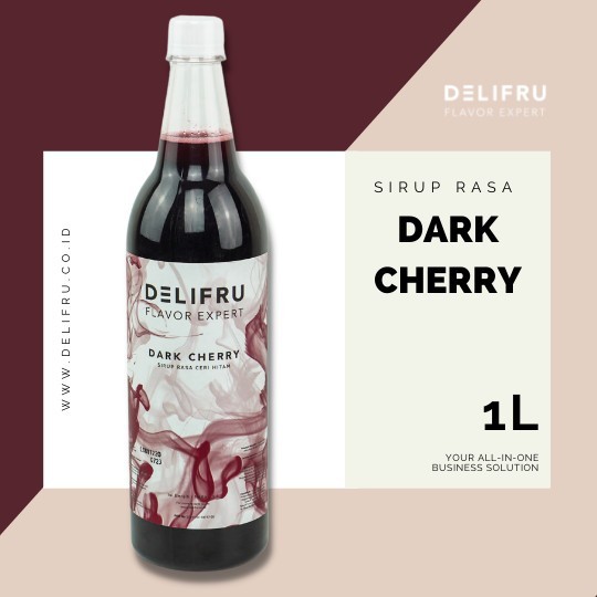 

Delifru Syrup Dark Cherry - Sirup Ceri Hitam 1 Liter