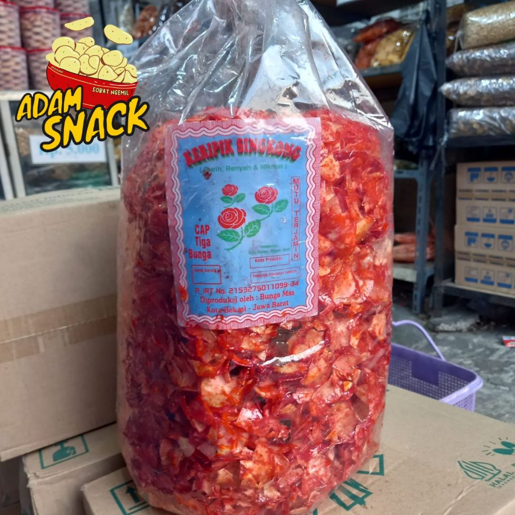 

KERIPIK SINGKONG BALADO LENGKET BAL ISI 3.5 KG/ SINGKONG RUJAK - COD DAN SAMEDAY