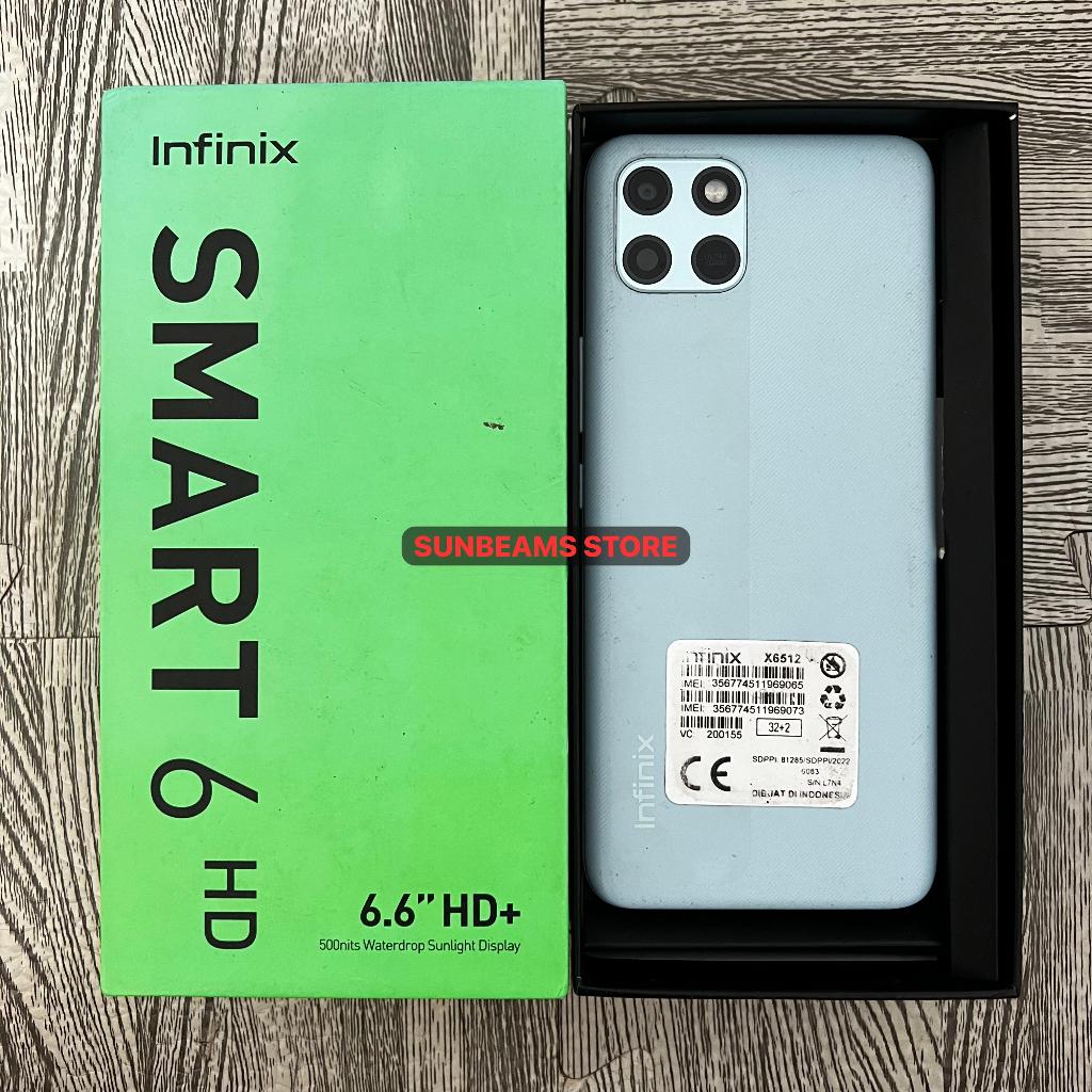 Infinix Smart 6 HD 2/32 Second Fullset Bekas Resmi