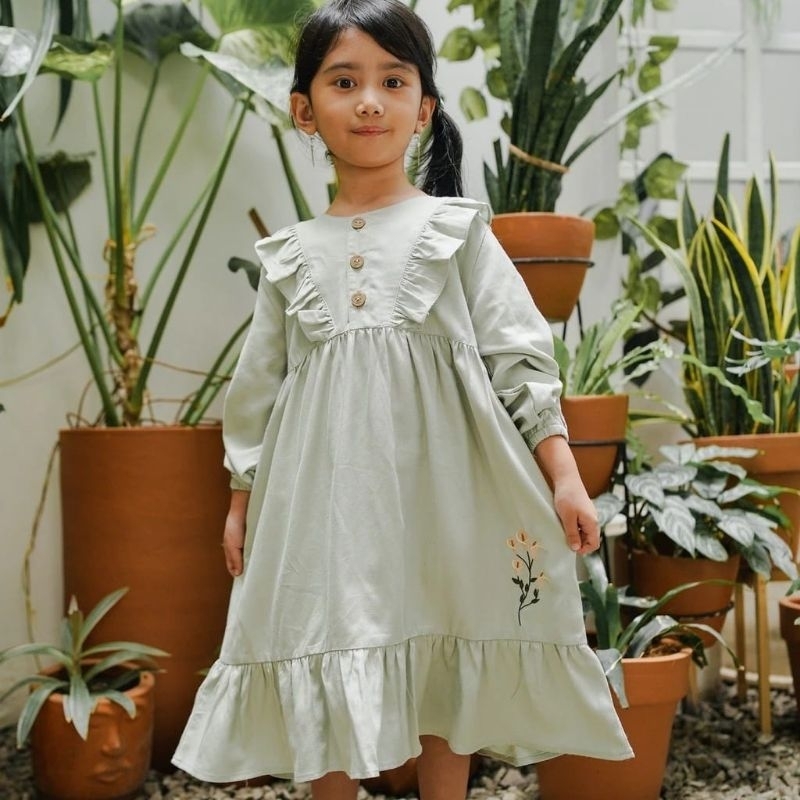 Ready Mooi - Marwah Dress /Mooi Gamis Anak Perempuan /Baju Muslim Anak Perempuan