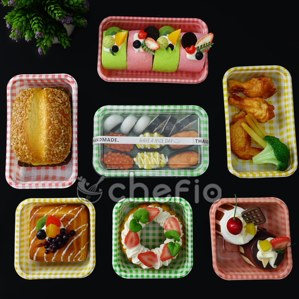 Mika Korea Cake Box Dessert Kotak Kue Donat Roti Bento Lunch Hampers