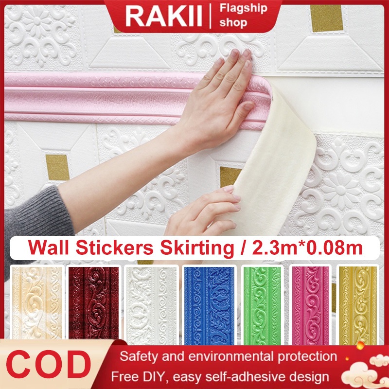 Wall Border List / Wallborder Foam 3D /Walpaper List Foam Stiker Dinding / List dinding 3D 2.3 Meter